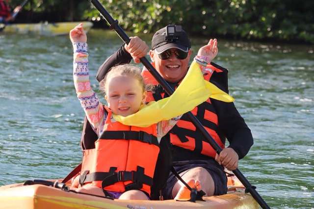 giro in kayak a cancun 2